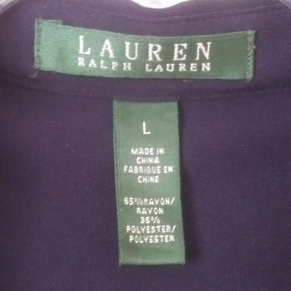 Lauren Ralph Lauren Navy Blue Wrap Dress - Picture 10 of 14